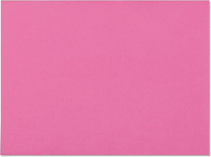 EnDoc A2 Colored Envelopes - For Invitations, Photos, Graduation, Baby Shower - 4 3/8 x 5 3/4 Inches Gummed Seal Greeting Cards Envelopes, Pink Color - 25 Pack