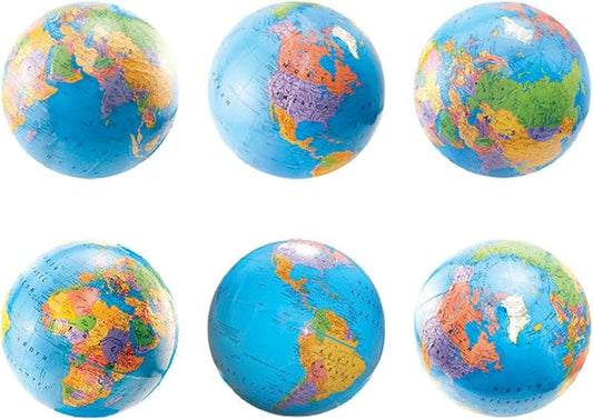 Hygloss Products 33719 Globes Classroom Accents – Creative Teaching Resources – 6 Inches, 30 Pack
