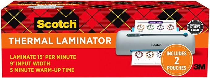 Scotch Brand PRO Thermal Laminator, Never Jam Technology Automatically Prevents Misfed Items,2 Roller System,9 inch (TL906)