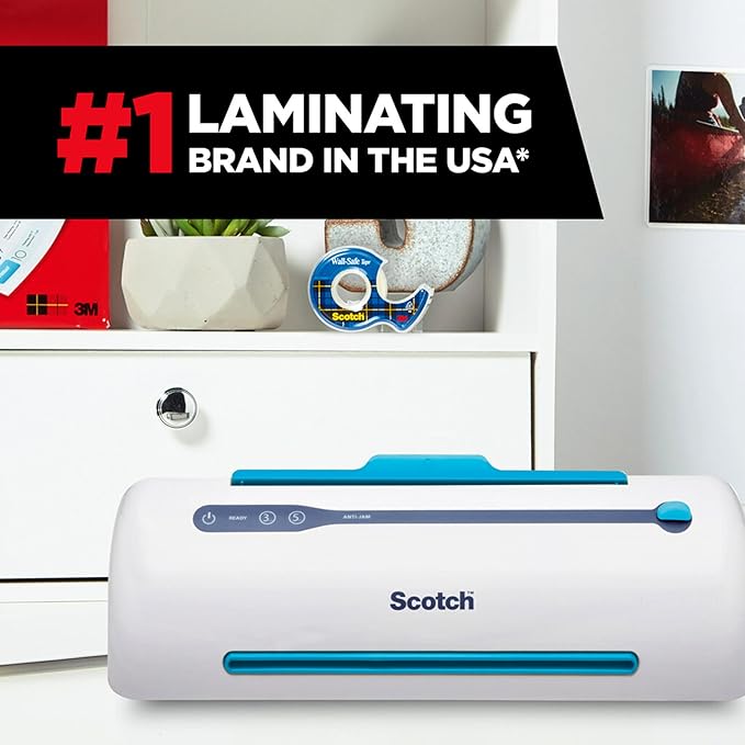 Scotch Brand PRO Thermal Laminator, Never Jam Technology Automatically Prevents Misfed Items,2 Roller System,9 inch (TL906)
