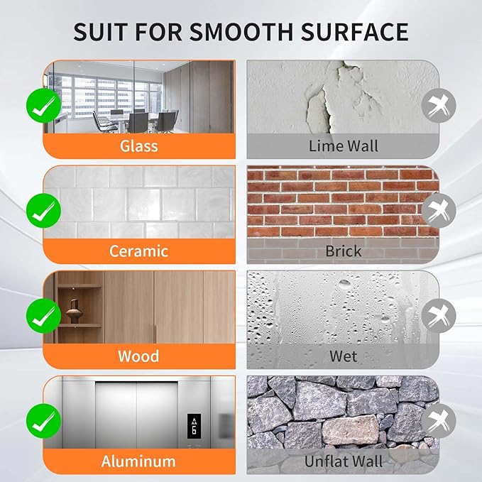 8Pack Magnetic Sign Holder 8.5 x 11 Wall Mount, Self Adhesive Display Magnetic Picture Frames Sheet With Strong Magnet Border for Window/Door/Fridge, Document Poster Paper Holders for Home Office Store, Black