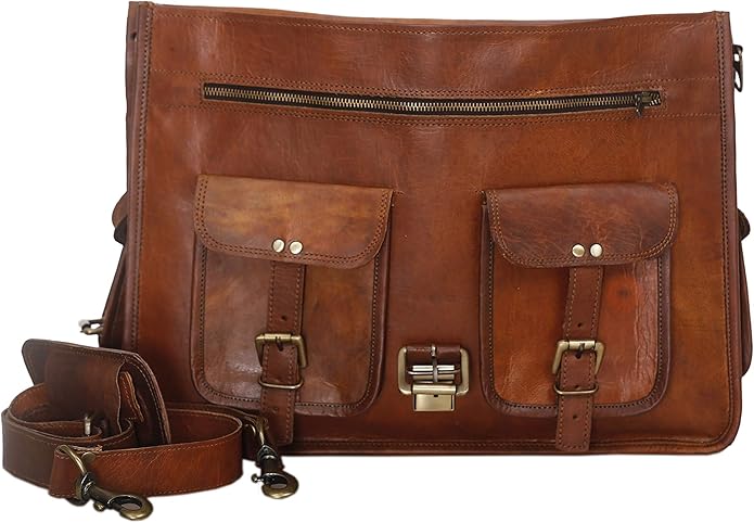 american blue Leather Messenger bag,Laptop,Briefcase,Satchel,Shoulder Bag