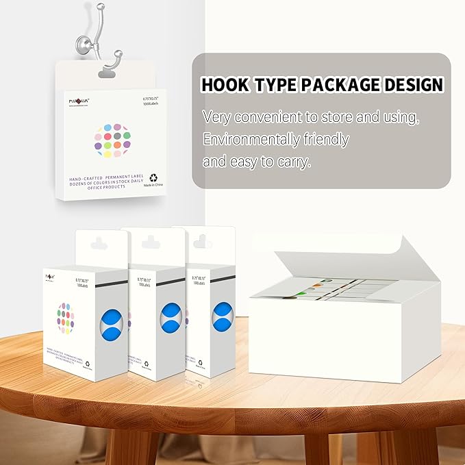 PARLAIM 3/4 Inch Dot Stickers, 10000 Pack Round Color-Code Circle Labels, Permanent Adhesive Color Coding Stickers Garage Sale Sticker - 10 Rolls Blue