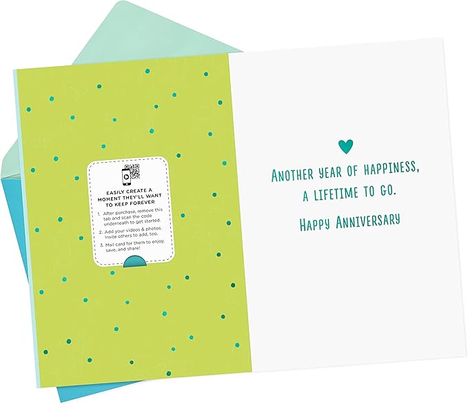 Hallmark Personalized Video Anniversary Card, Better Together (Record Your Own Video Greeting)