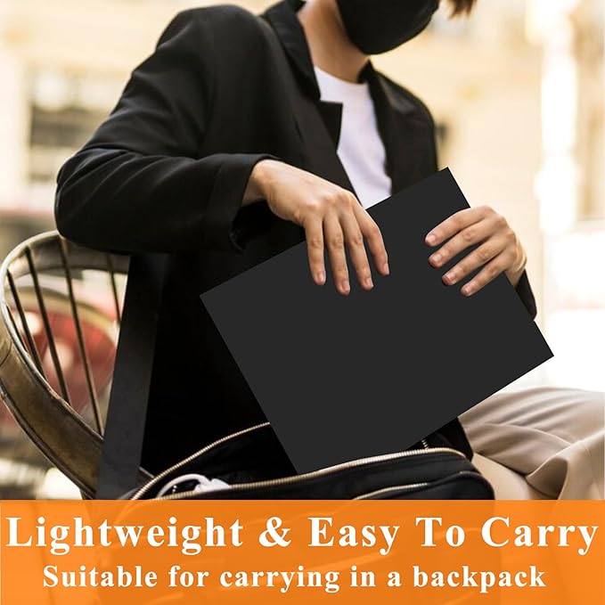 50Pcs Black Two-Pocket Heavyweight File Folder,Letter Size,Paper File Folder for School Office Home Bussines