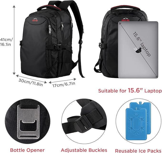 OUTXE Cooler Backpack 22L Insulated Cooler Bag for 15.6" Laptop Lunch Backpack for Work Daily Backpack