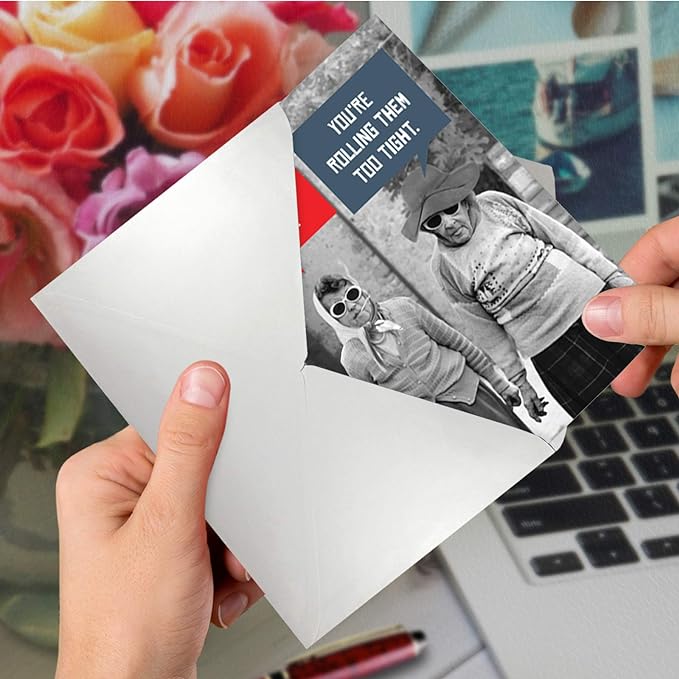 NobleWorks - Hilarious Birthday Greeting Card with 5 x 7 Inch Envelope (1 Card) Bday Stiff Joints C5680BDG