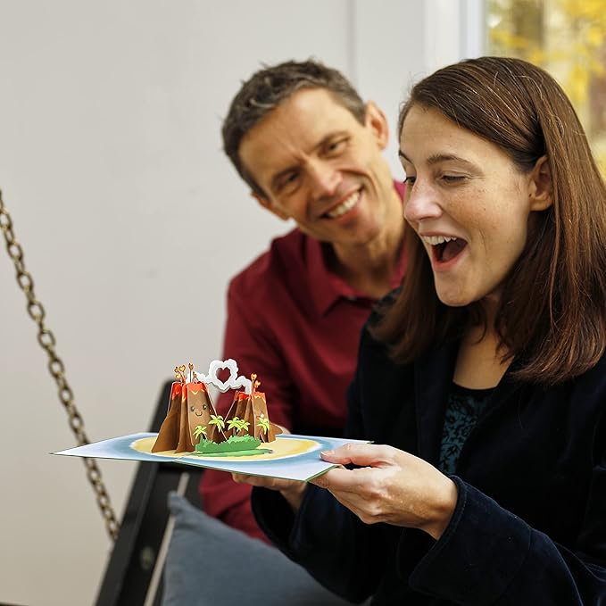 Lovepop Everyday Pop-Up Card for Her, Him, Girls, Boys - 3D Love Greeting Cards - I Lava You - 5" x 7" - Blank Note Card & Envelope Included