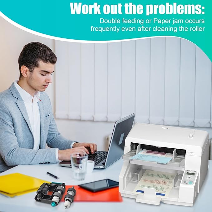 KV-SS060 Scanner Roller Exchange Kit Compatible for Panasonic KV-S5046 KV-SS060 KV-S5046H, S5046H-U, S5076H