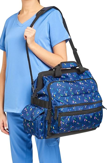 Nurse Mates Ultimate Nursing Bag | Multiple Compartments | Interior Laptop Compartment | Durable Zippers