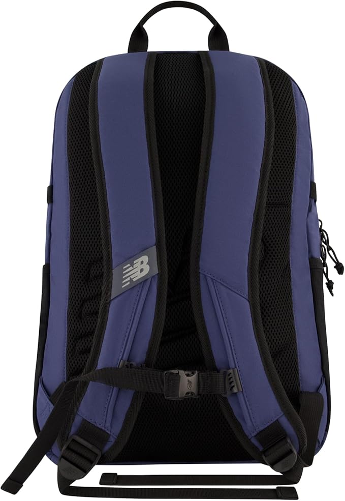 New Balance Laptop Backpack, Terraine Bungee Computer Travel Bag for Men and Women, Blue, 18 Inch