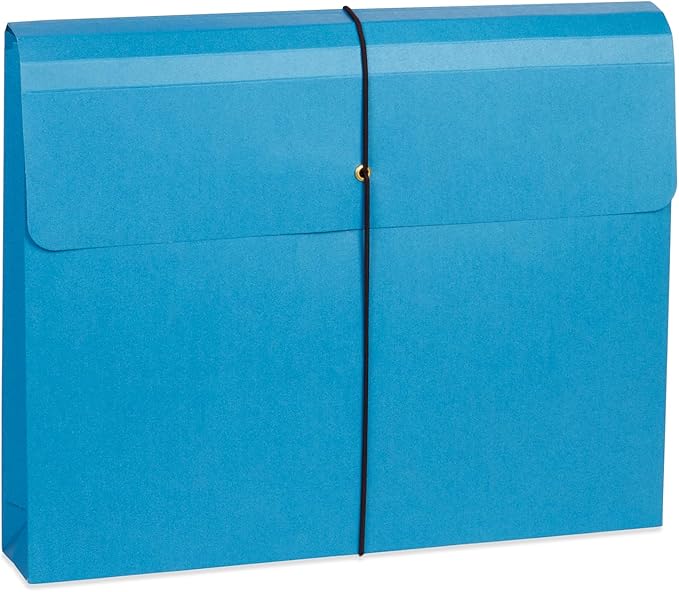 Blue Summit Accordion File Wallet with Flap and Cord Closure, Letter Size, 2” Expansion, Assorted Colors – 10 Pack