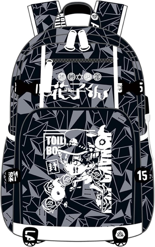ISaikoy Anime Toilet Bound Hanako kun Backpack Satchel Bookbag Daypack School Bag Laptop Shoulder Bag Style17