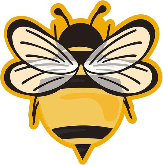 Eureka Bumble Bee Paper Cut-Out Classroom Decorations for Teachers, 36 Pieces