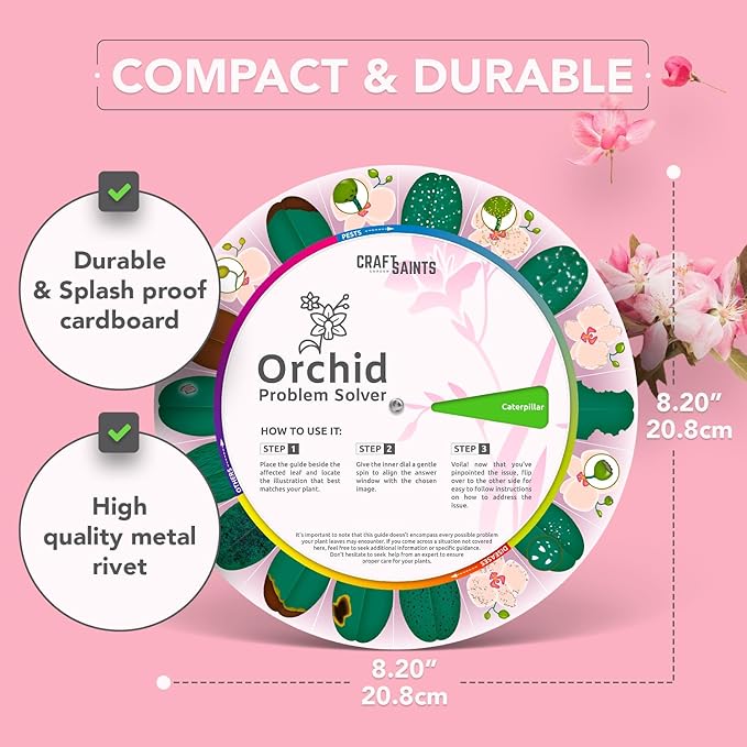 Garden Planner for Orchid Problems, Identify & Resolve 18 Common Problems, Portable Homestead Farmers Almanac, Orchid Plant Disease Troubleshooter, Essential Accessories for Gardeners