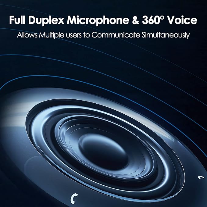 Yealink Bluetooth Speakerphone Conference Microphone Teams Certified CP700 USB Full Duplex Noise Reduction Algorithm Home Office 360° Voice Pickup (Package Without dongle)