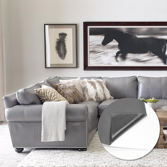 CHEIGHY Leather Repair Patch for Couches Self-Adhesive Leather Repair Tape kit for Furniture Sofa Vinyl Car Seats Couch Chairs Shoes Down Jackets (Grey, 3.9X79 inch)