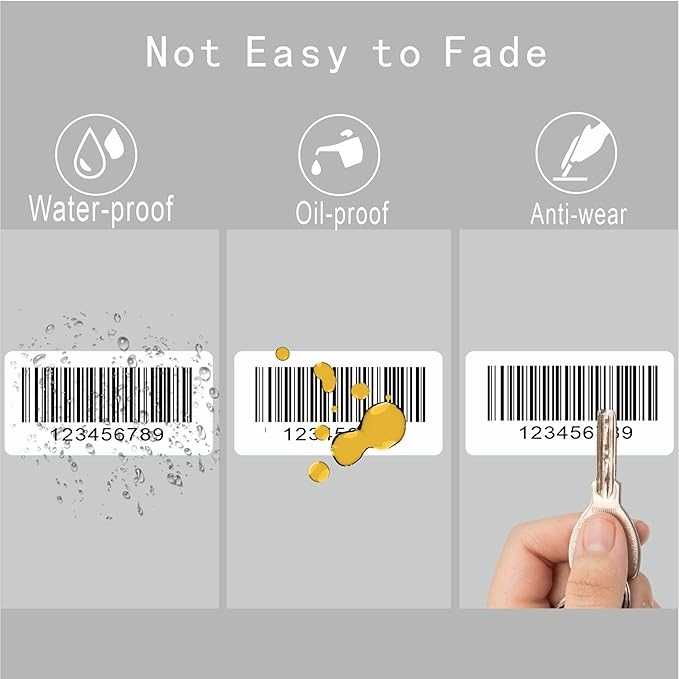 Hybsk 2x1 inch Direct Thermal Labels for Barcodes, Address, Compatible with Rollo Label Printer & Zebra Desktop Printers (2"x1",White)