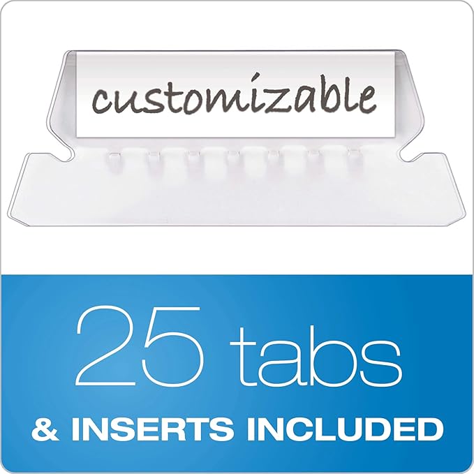 Pendaflex Hanging File Folders, Letter Size, Assorted Colors, 1/5-Cut Adjustable Tabs, 25 Per Box (81663)