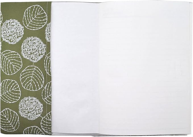 BLBMH Book Covers for Paperbacks Fit for 5.5x8.4 inch Adjustable Book Sleeve Cover for A5 Books Soft Cloth Protector for Notebook Journal - Leaves