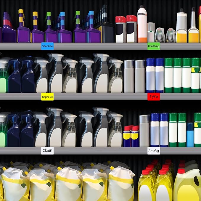 Dry Erase Magnetic Labels 5x3 Inch, 40 Pack, Reusable Magnetic Dry Erase Labels for Whiteboards，Locker, School, Classroom, Office, Home