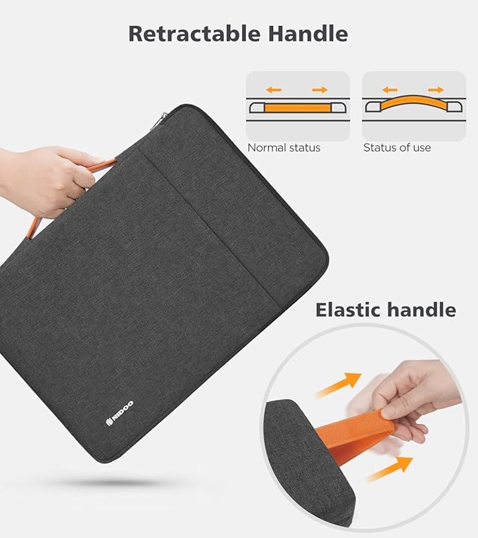 NIDOO 17.3 inch Laptop Sleeve Computer Carrying Case Bag for 17.3" Lenovo Legion 5 / IdeaPad L340 / HP Gaming Pavilion 17 / ZBook Fury 17.3 / Acer Chromebook 317/ Asus ZenBook Pro 17 / Dell G7 17