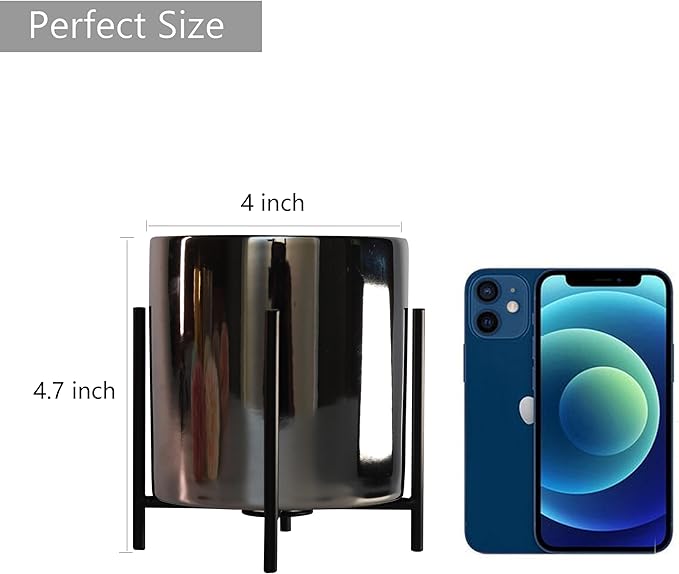 Office Organization Pen holder for desk With Silver Ceramic Pen Holder For Desks and kitchen Appliance Holders