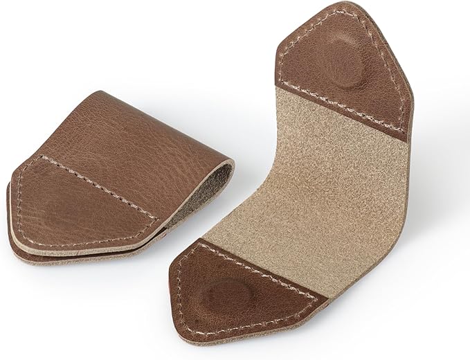 Londo Genuine Leather Handmade Bookmark (Set of 2) (Magnetic, Mink)