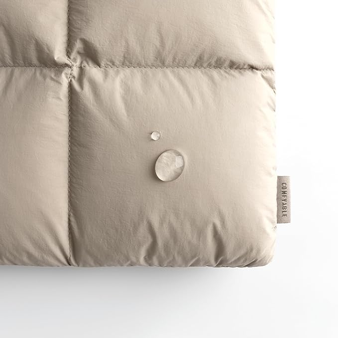 Comfyable Puffy Laptop Sleeve 13 Inch 14 Inch, Quilted Puffer Laptop Carrying Case for Women, Pillow Case Compatible for MacBook Air M3 2024 M2 M1, MacBook Pro M4 Pro/Max, 13 in 14 in Cover, Taupe