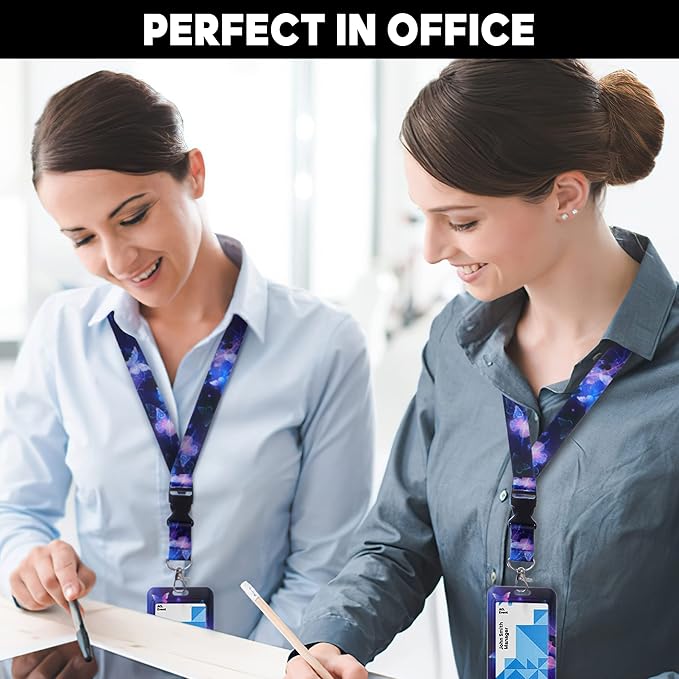 Cute ID Badge Holder with Lanyard Retractable Badge Reel Clip Funny Lanyards for ID Badges Name Tags Keychain for Office Teacher Doctor Student Women Men Nurse Accessories for Work