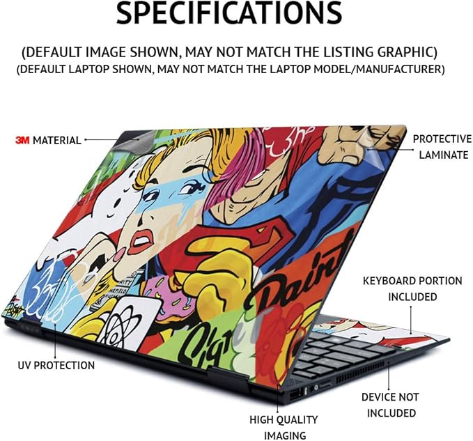 MightySkins Skin for HP Spectre x360 15" (2020) - Ripped | Protective, Durable, and Unique Vinyl Decal wrap Cover | Easy to Apply, Remove, and Change Styles | Made in The USA