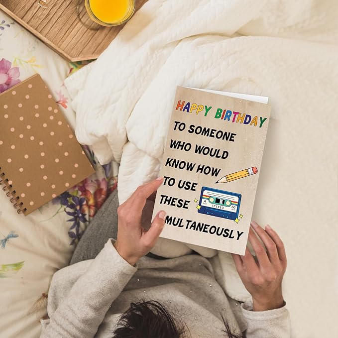 Funny Birthday Card for Men Women, Unique Birthday Gifts Cards for Old Man Woman, Bday Ideas for Dad, Mom,Grandma,Grandpa