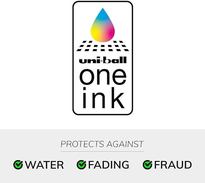 Uniball One Gel Pen, 12 Blue Pens, Medium Point 0.7 mm Gel Pens, Fine Point, Smooth Writing Pens, Home Office Supplies by Uni-ball, Colored Pens, Ink Pens, Ballpoint Pens, Bulk Pens for Journaling