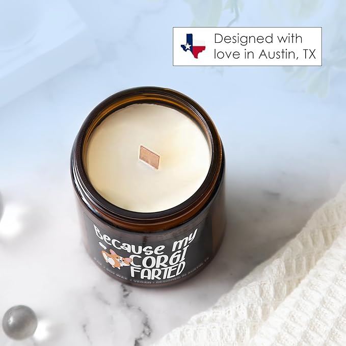 Funny Corgi Candle, Corgi Gifts for Corgi Lovers Women & Men, Corgi Gifts for Him, Cute Corgie Lovers Gift, Unique Corgi Gifts for Her, Ideal Corgie Lovers Gift for Birthday, Christmas, Gift-Ready