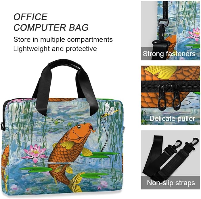 WIHVE Laptop Shoulder Bag 15 14 13inch Laptop Case Bag for Women Men