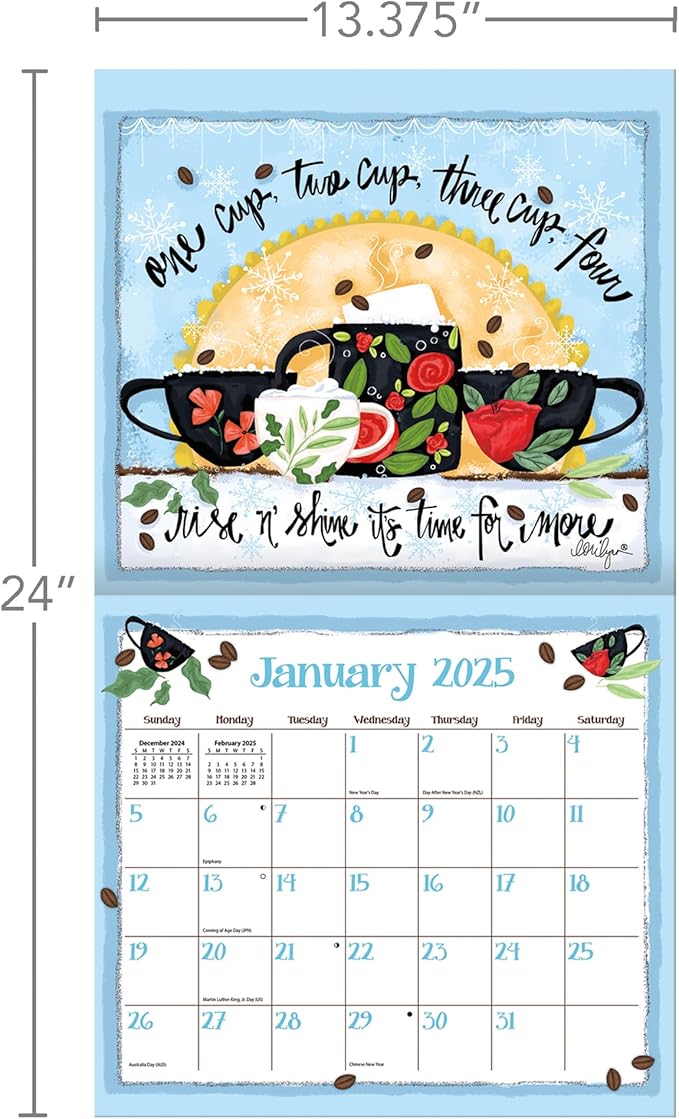 Coffee 2025 Wall Calendar