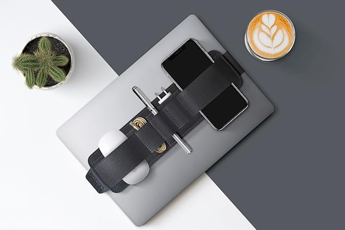 Beblau Slim PRO Portable Tech Organizer – Attachable Laptop & Notebook Accessory | Fits 13"-17" | Backpack & Desk Organizer | Office, Home, & School | Work-from-Home | Christmas Gift