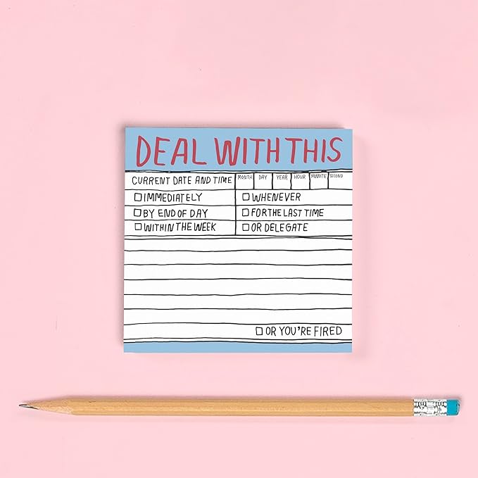Knock Knock Deal with This Hand-Lettered Sticky Notes (Pack of 2)