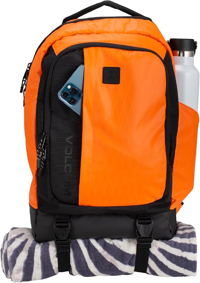 Volcom Venture Backpack, Orange Shock
