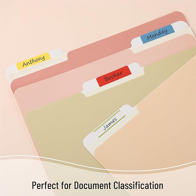 Mr. Pen- Sticky Index Tabs, 500 Pcs, 21 Sets, Colorful Sticky Tabs for Notebooks, Page Markers, Page Tabs for Binders, Page Tabs Sticky Tabs for Books, Notebook Tabs, Book Sticky Tabs for Notebooks