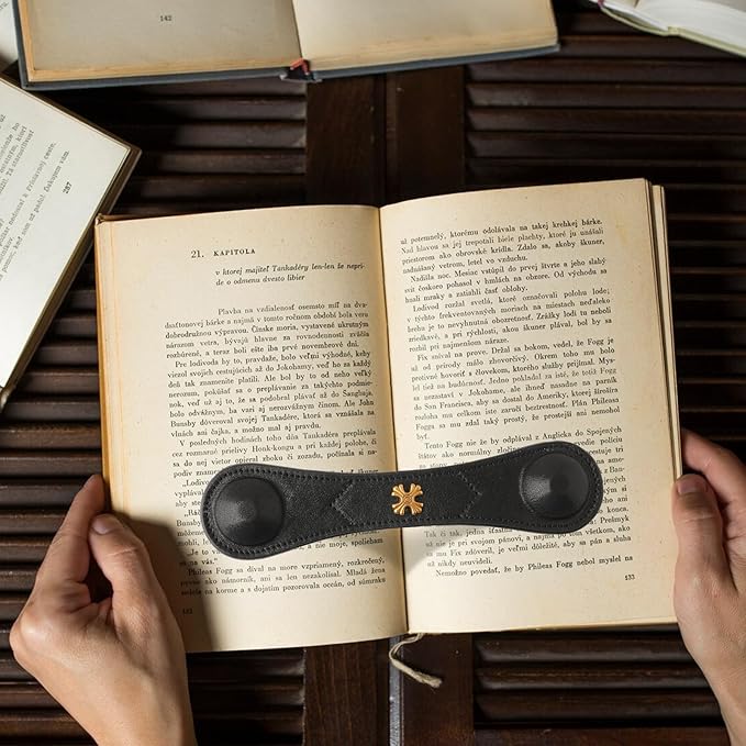 Book Weight Page Holder Wooden Thumb Book Open Holder Weighted Bookmark Corner Reading Book Accessories Gift for Writer Reader (Black Weight Page Holder+Thumb Page Holder Coffee)
