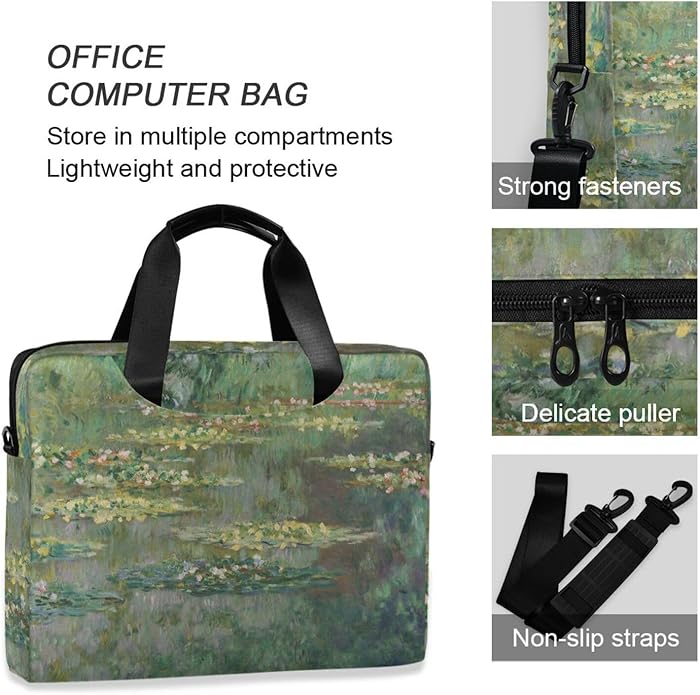 WIHVE Laptop Shoulder Bag 15 14 13inch Laptop Case Bag for Women Men