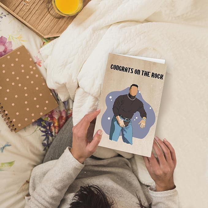 Unique Engagement Card, Funny Engagement Gift for Couples Women Men, Congratulations Wedding/Engagement Card for Friends