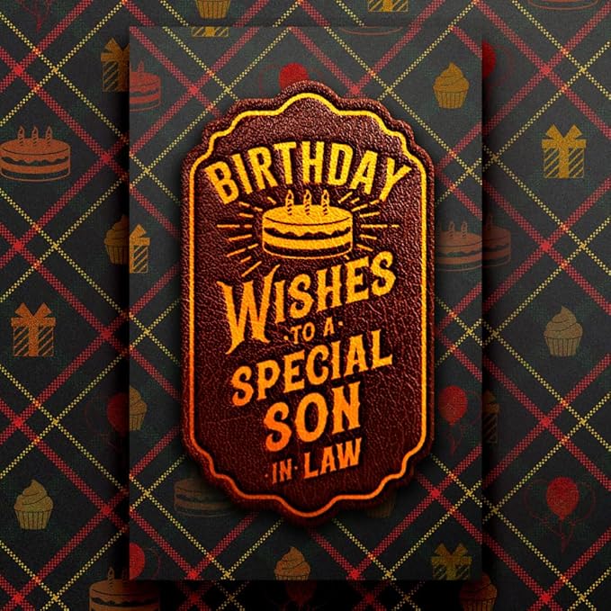 Prime Greetings Son In Law Birthday Card, Made in America, Eco-Friendly, Thick Card Stock with Premium Envelope 5in x 7.75in, Packaged in Protective Mailer
