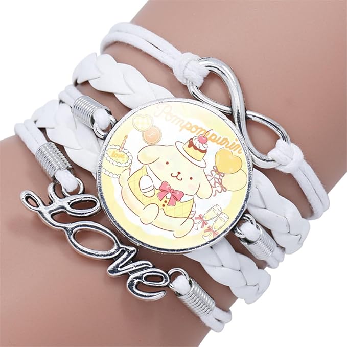Cute Pudding Dog Crossbody Bag with Adjustable Shoulder Strap and Bracelet Charm, Kawaii Handbag with Zipper, Dog Wallet Purse Shoulder Bag Coin Pouch Accessories for Women Girls