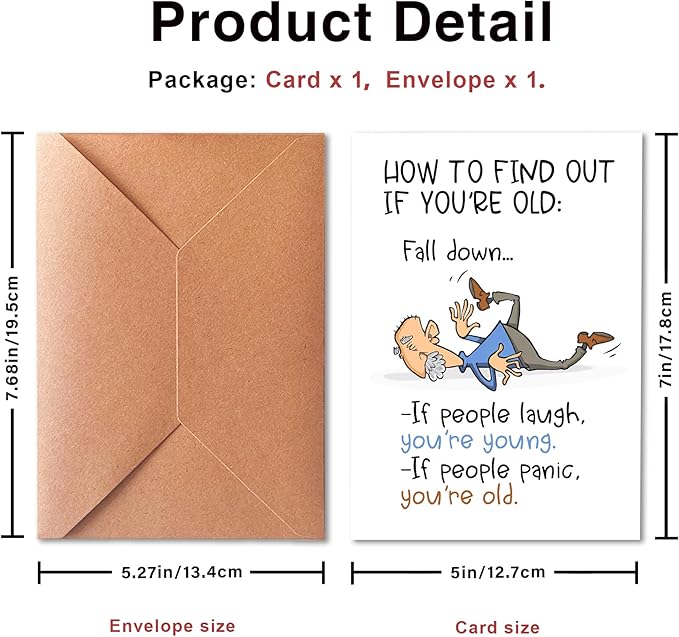 Funny Birthday Card for Grandpa Dad Him, Getting Older Birthday Card For Husband, Humorous Gift Card for Old Age, Old Age Birthday Card, Funny Getting Older Birthday Card for Friends