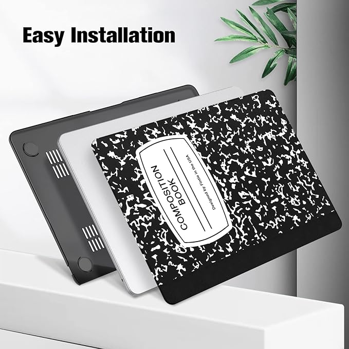 Fintie Case for MacBook Air 13.6 Inch A3113 A2681 (2022 2023 2024 Release) - Snap On Hard Shell Cover for MacBook Air 13.6" M2 M3 Chip with Liquid Retina Display and Touch ID (Composition Book)