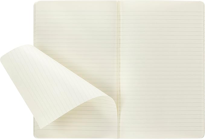 Moleskine Volant Journal, Soft Cover, Large (5" x 8.25") Ruled/Lined, Forget-Me-Not Blue/Amber Yellow, 96 Pages (Set of 2)