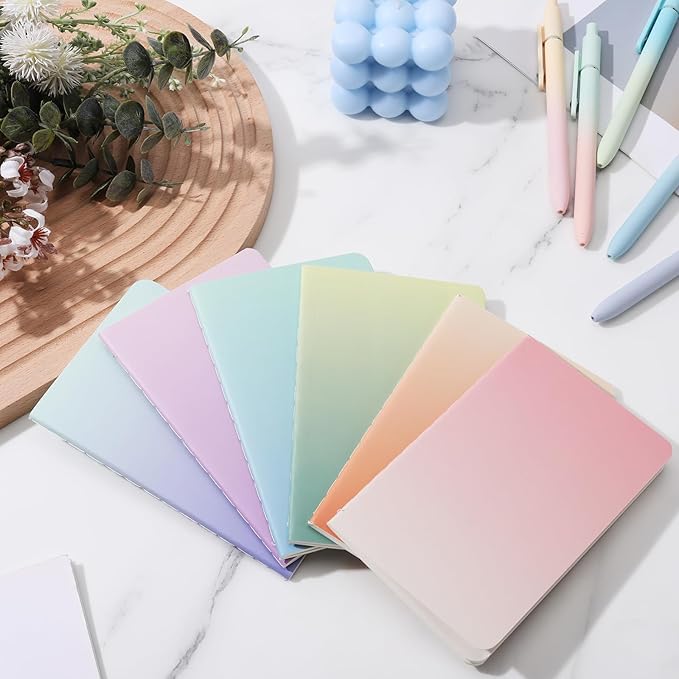 Ddaowanx Small Lined Notepads, Bulk Cute Mini Journals,3.5 x 5.5 Inches,72 Pages, Pocket Notebooks Set Colorful Cover Notebooks for Kids, Party Favors (120)