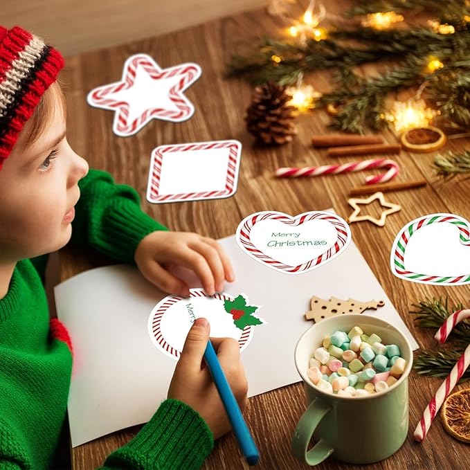 48 Pcs Christmas Candy Sticky Note Self-Adhesive Christmas Candy Note Pads Christmas Candy Memo Notes for Xmas School Office Home Supplies Students Teachers Present 12 Styles